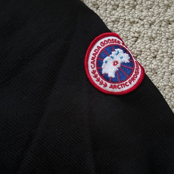 Canada Goose Fairhaven ¼ Zip Sweater 100% Wool Black Italy Size Small - Picture 5 of 11